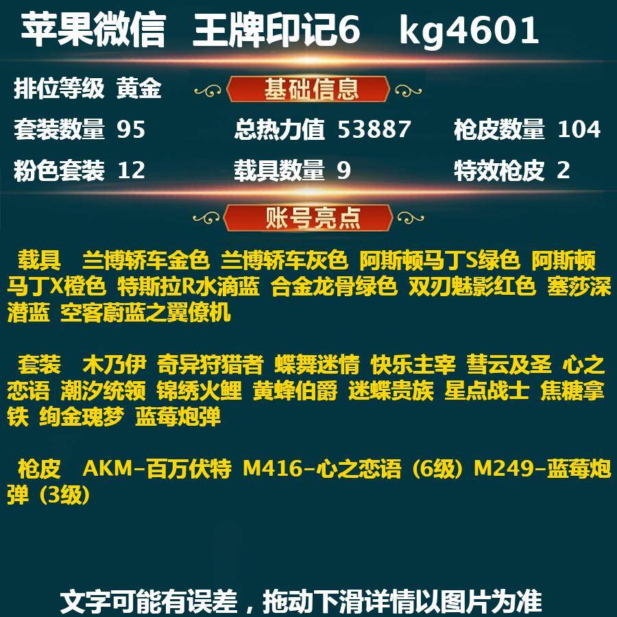 HPKG36512和平精英账号详情图2