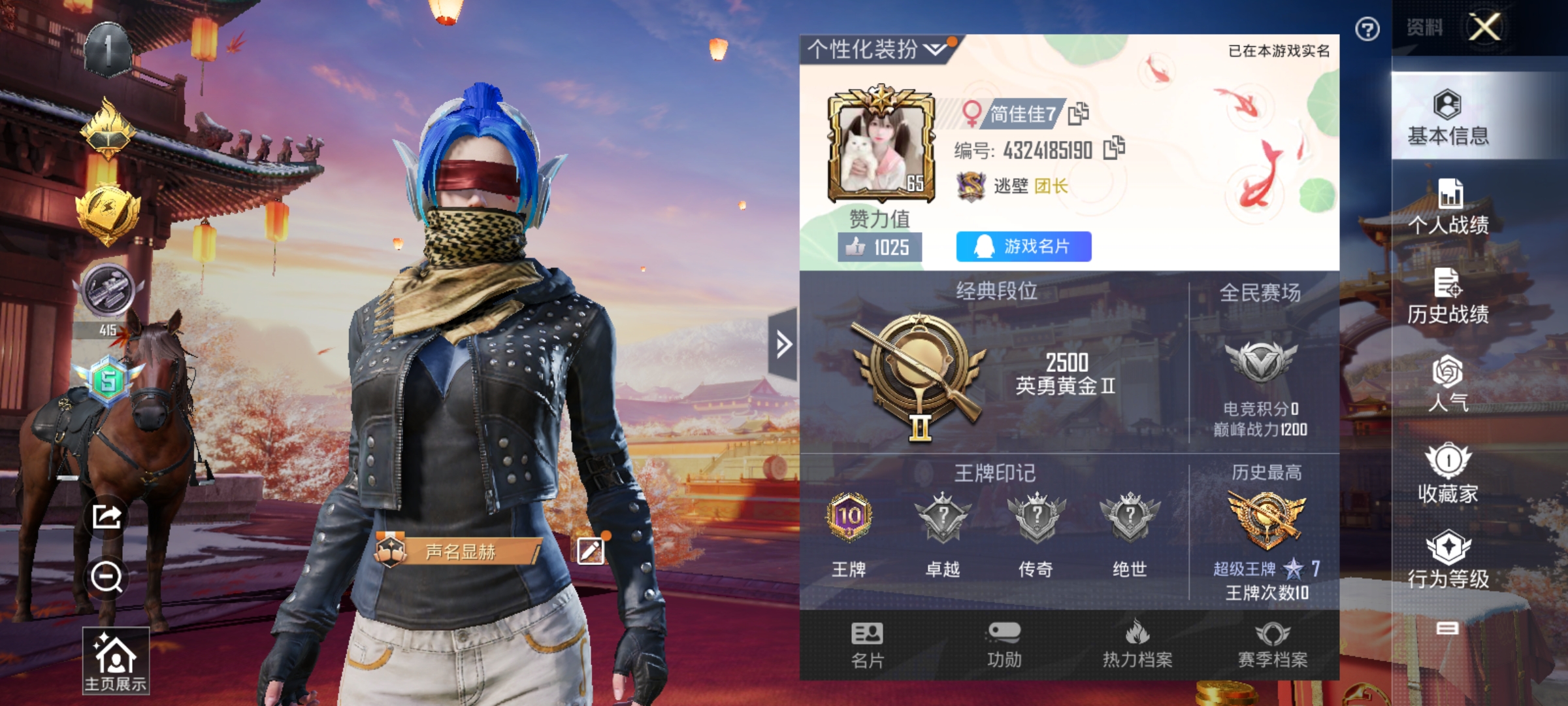 HPKG327920和平精英账号详情图3