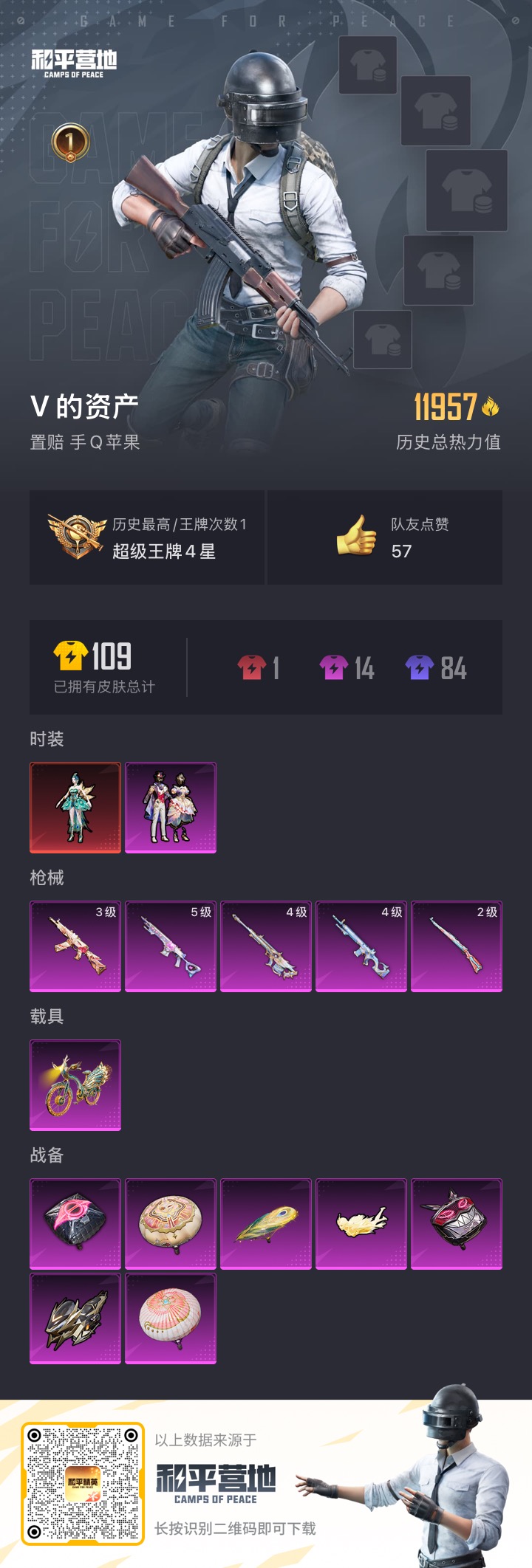 HPKG3222036和平精英账号详情图2 HPKG3222036和平精英账号详情图2
