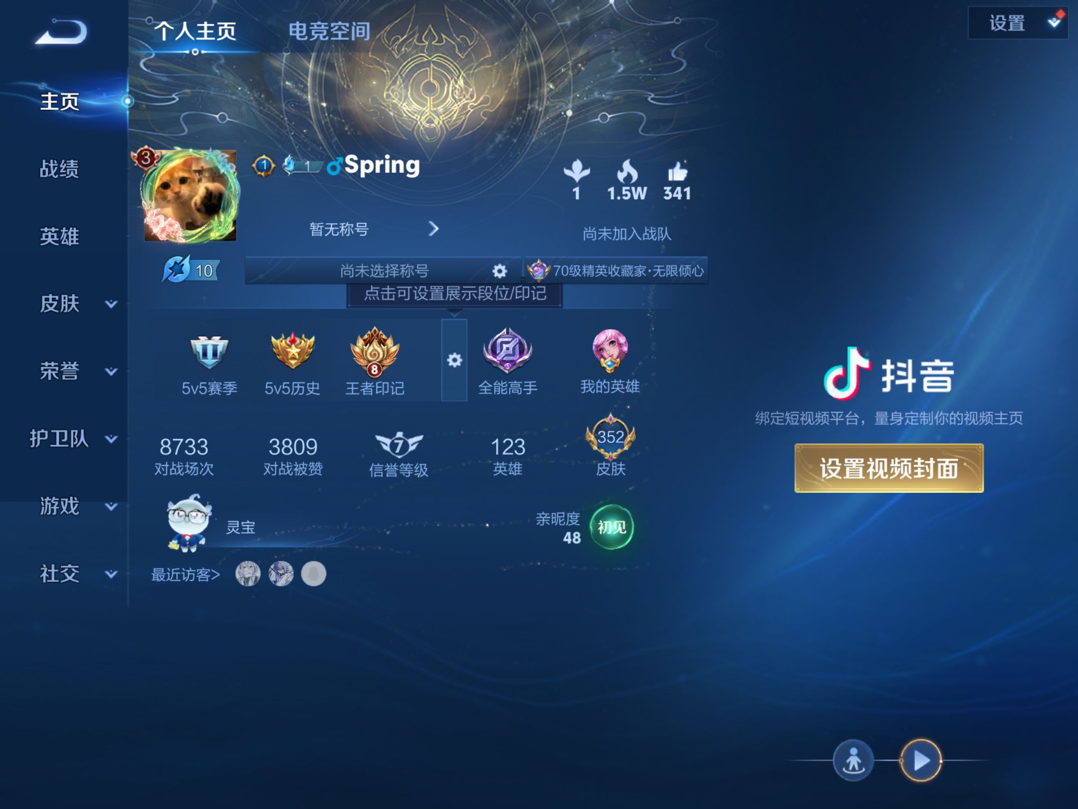 WZQM3153777王者荣耀账号详情图1 WZQM3153777王者荣耀账号详情图1