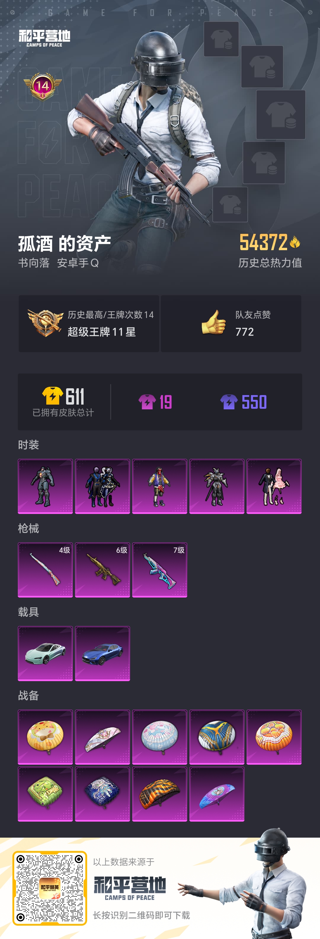 HPKG3225366和平精英账号详情图3 HPKG3225366和平精英账号详情图3