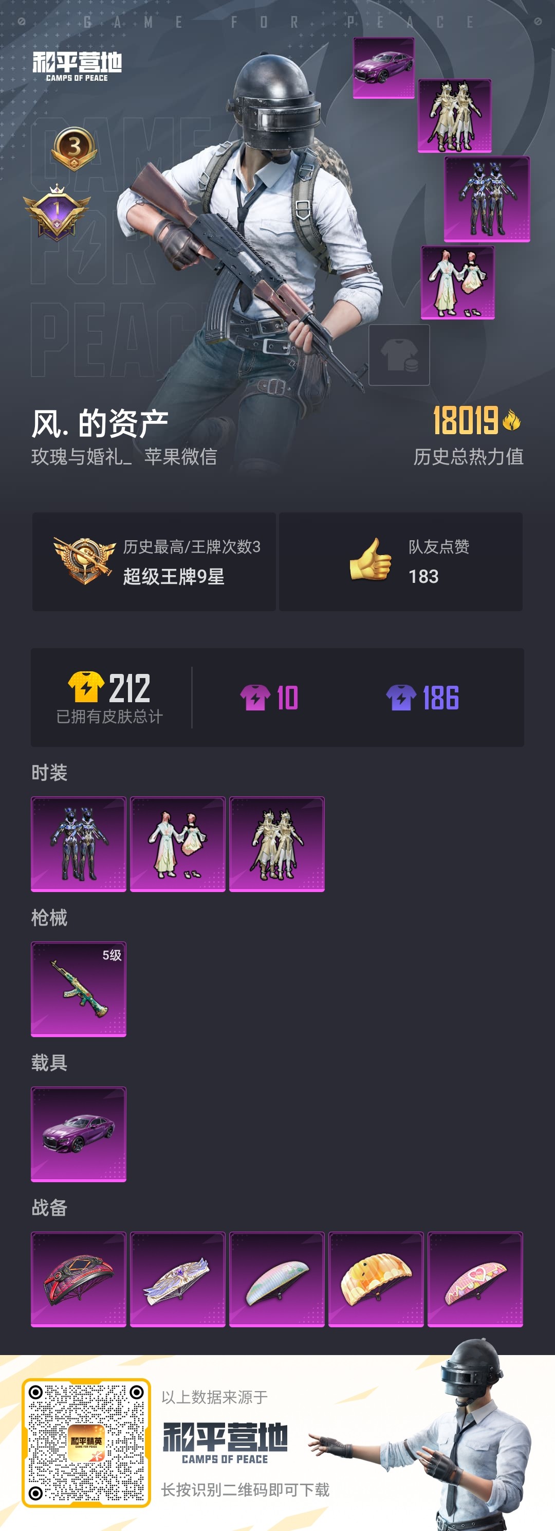 HPKG3230106和平精英账号详情图2 HPKG3230106和平精英账号详情图2