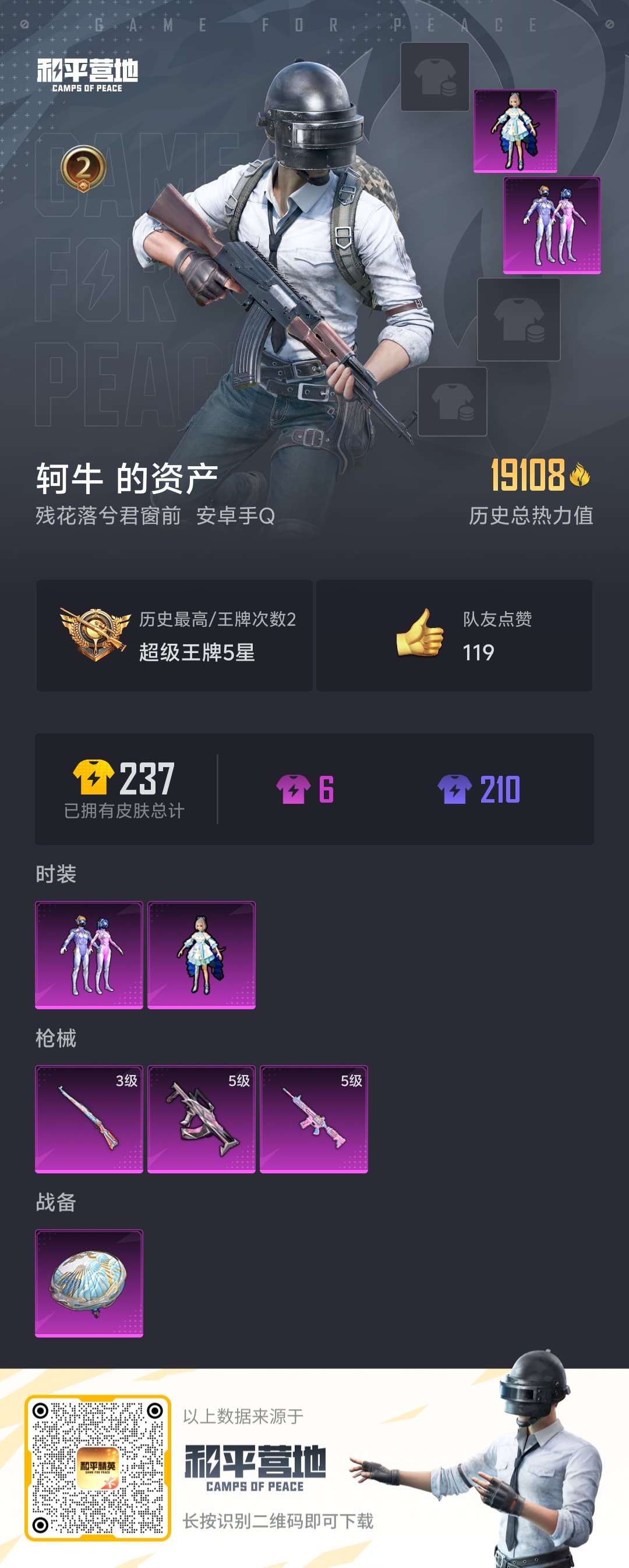 HPKG3236510和平精英账号详情图3 HPKG3236510和平精英账号详情图3