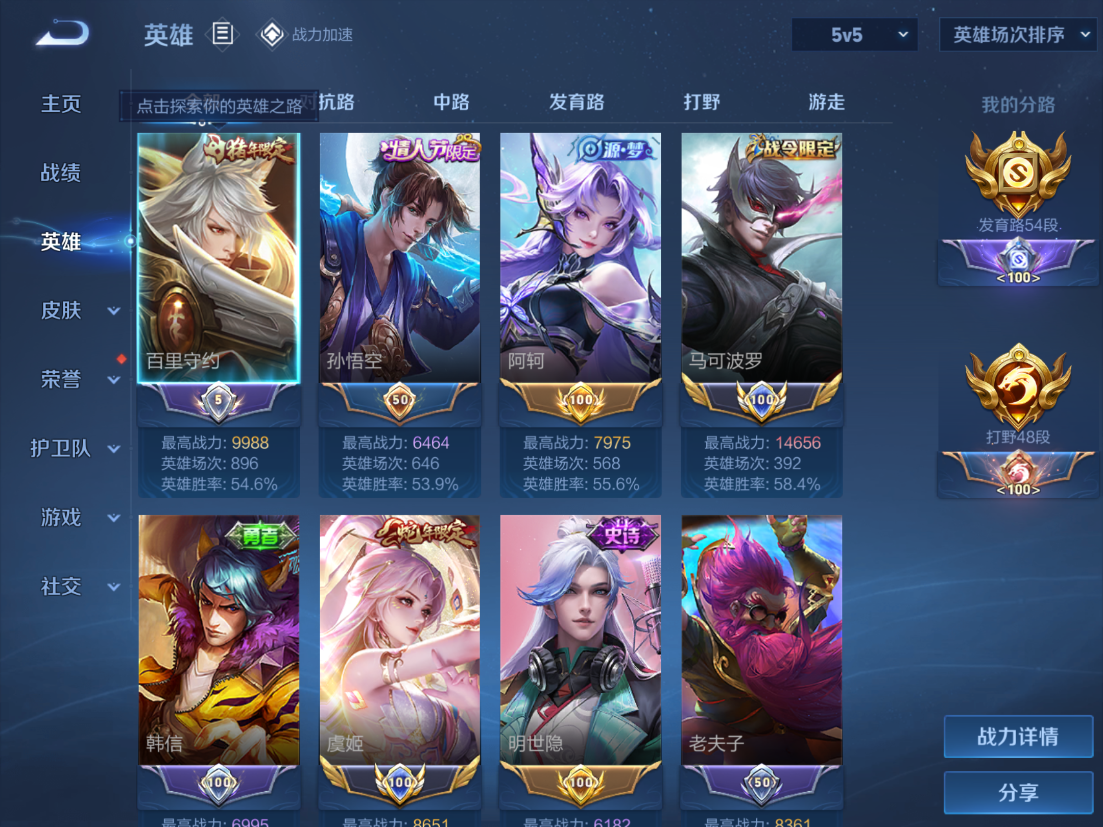 WZKG3146937王者荣耀账号详情图6
