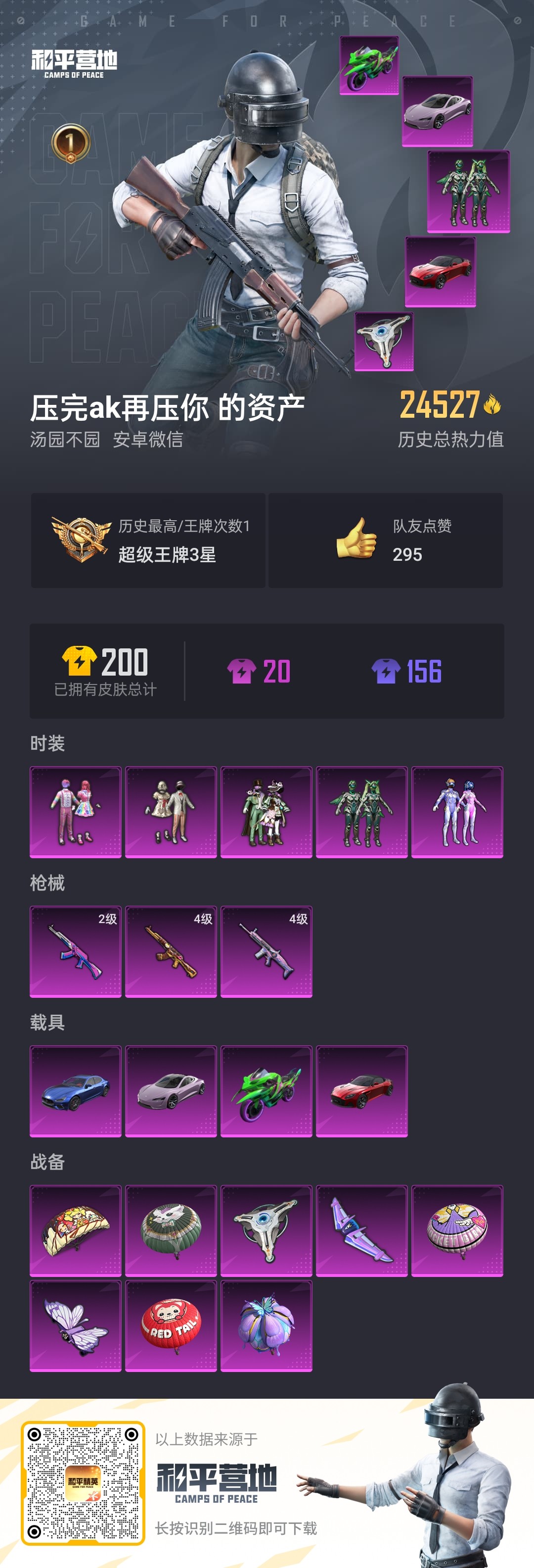 HPQM3257775和平精英账号详情图1 HPQM3257775和平精英账号详情图1