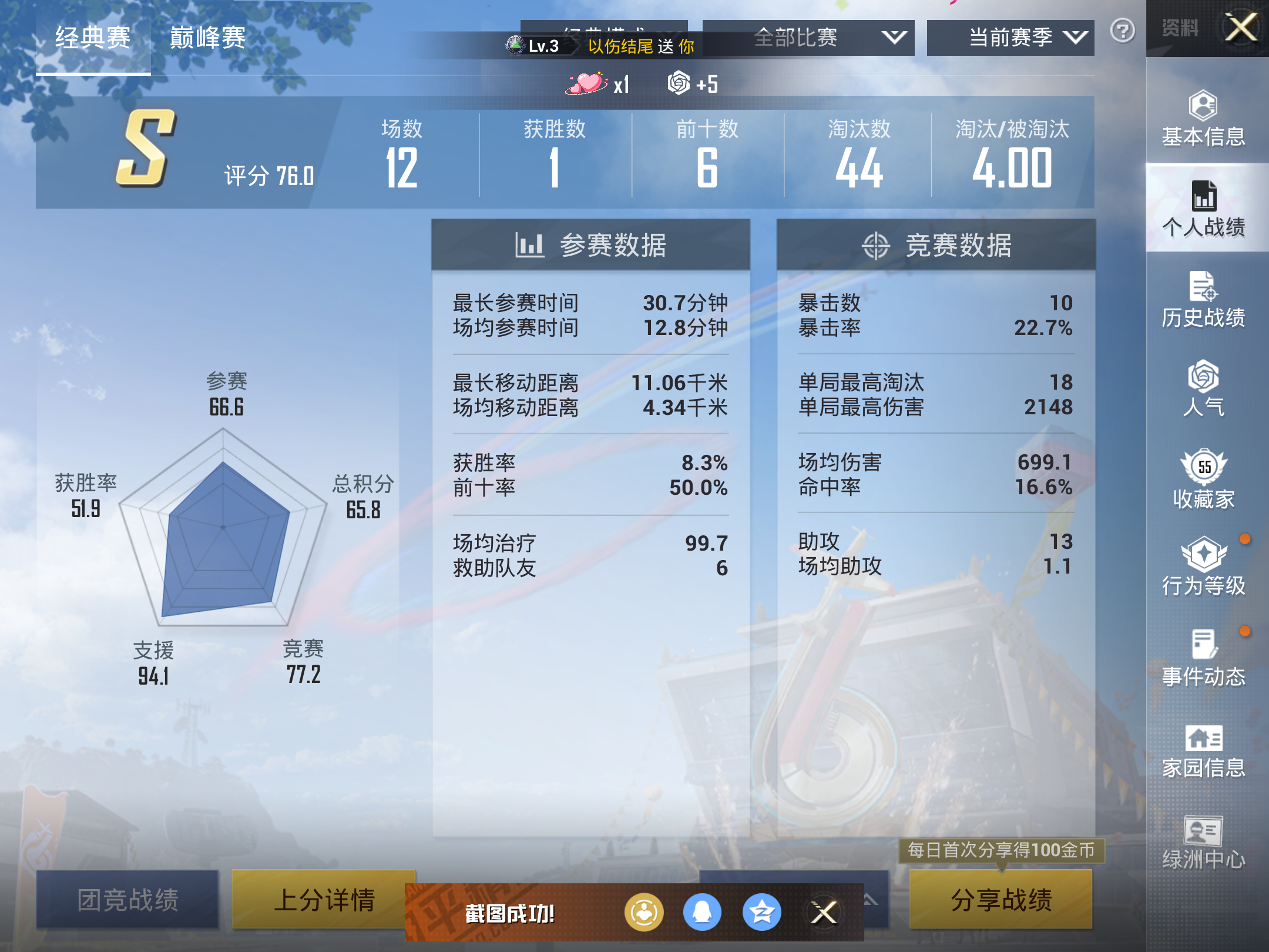 HPKG3274746和平精英账号详情图3 HPKG3274746和平精英账号详情图3