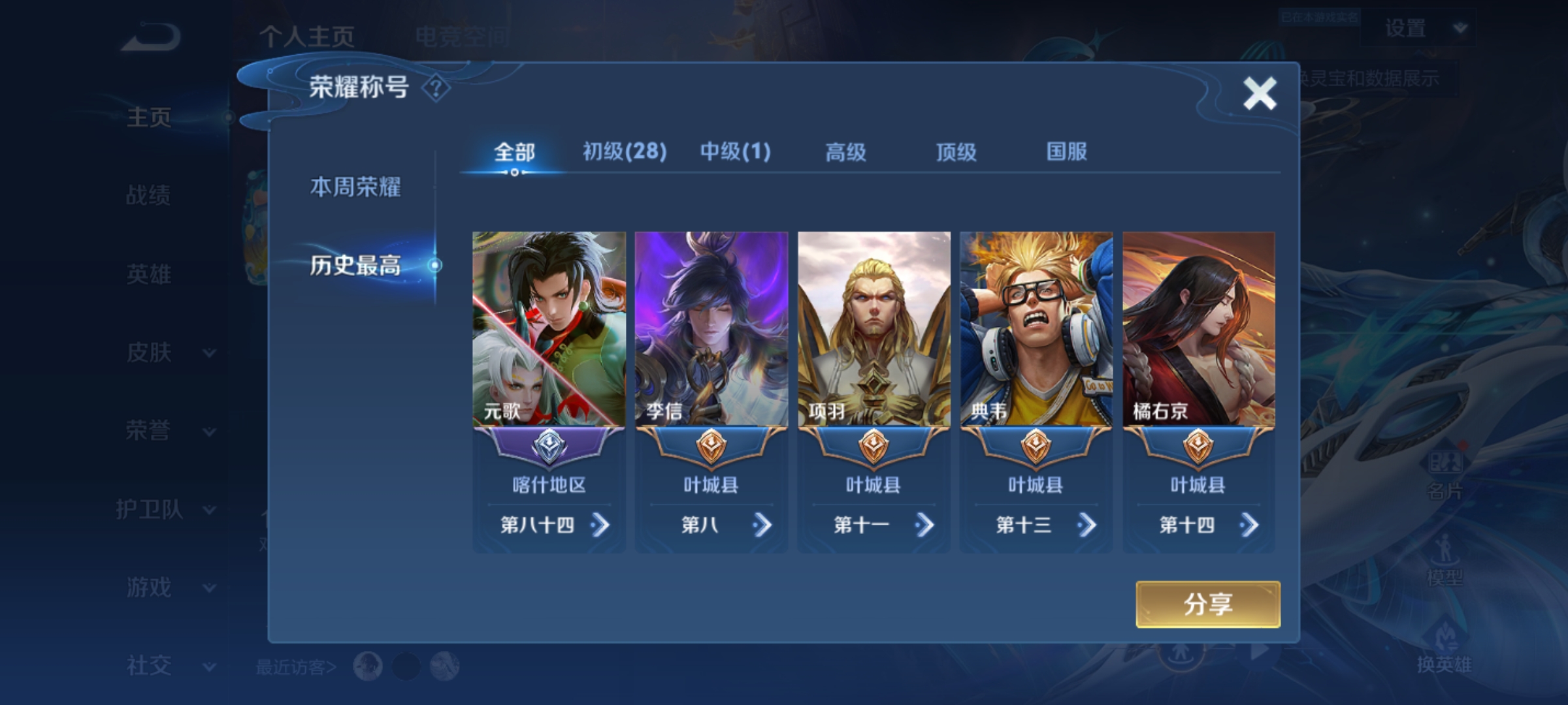 WZQM3164598王者荣耀账号详情图2