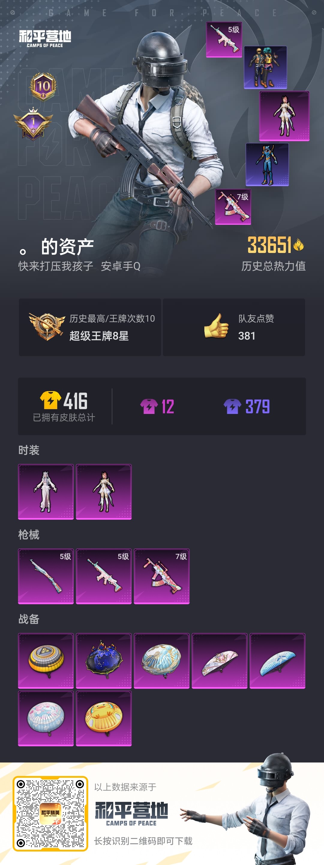 HPQM3263442和平精英账号详情图1 HPQM3263442和平精英账号详情图1