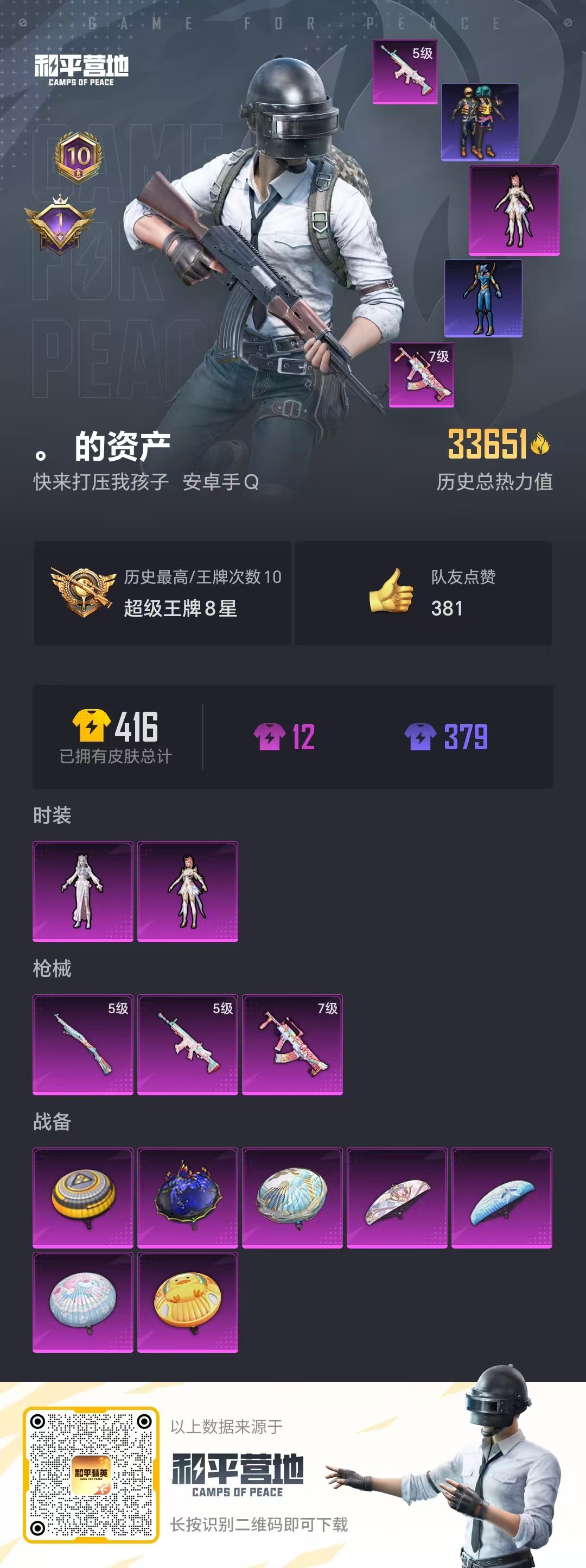 HPKG3265971和平精英账号详情图3 HPKG3265971和平精英账号详情图3