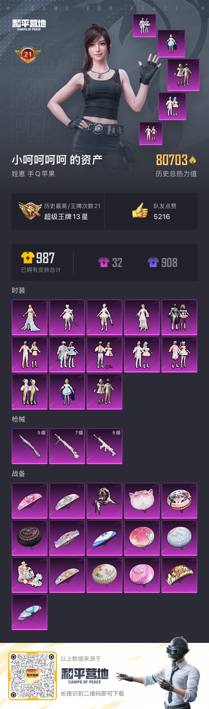 HPKG3277284和平精英账号详情图2 HPKG3277284和平精英账号详情图2