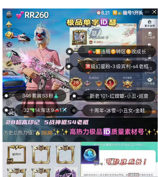 实名: 可修改 亮点: 【RR260】 极...