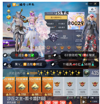 和平精英账号苹果微信 编号80029  果V可改，满级图卡盟， 妮芮妲，欧若拉，熬渊，关公，赵云，木乃伊，三色螳螂，觉醒，天网，赤蝎，金迪迦，新101，洛天依，小丑，金鞋子，都市，猪妹，黑丝，白勺，小叽，2B，