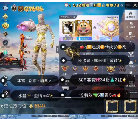 和平精英账号苹果QQ编号Q7646  果Q 无违规 可转区 成长可改 露米娜 图卡盟 都市 稻草人 冰雪 暖熊 小丑女 白芍 馨动 猪脸 独角兽 幻蝶 至情 盖世 天蓬 沙丘 精灵groza  309套装 34