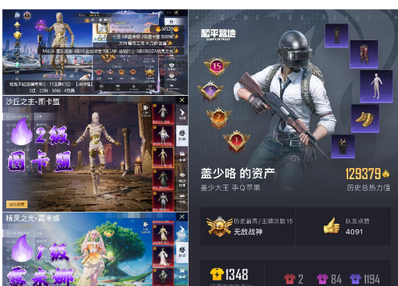 和平精英账号苹果QQ 【可改】-【无设备】 15王牌印记-【战神框】 2红-22粉-16枪-4载具 【热门服装】小丑 1级露米娜 2级图卡盟 紫螳螂 天网 暗夜之虎 木乃伊 雪国 金鞋 巧克力 新101 红眼罩