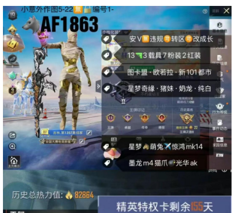 和平精英账号安卓微信【AF1863】 ‼ 安V可改成长 34天赋点 图卡盟 欧若拉 新101 都市 星梦奇缘 猪妹 奶龙 纯白 星梦 萌兔✈惊鸿mk14 墨龙m4猫爪 光华ak 13枪1马1车1✈7粉2红装