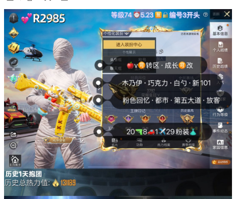 和平精英账号苹果微信【R2985】 ‼ 苹果v可转区 成长可改 木乃伊 巧克力 白勺 火箭少女 花仙子 20特效 6满8车1✈39粉装