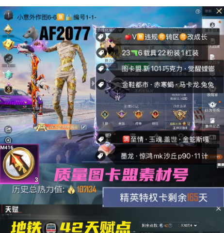 和平精英账号苹果微信【AF2077】 ‼苹果V可改成长 质量素材 图卡盟 新101 巧克力 觉醒螳螂 金鞋都市 赤寒蝎 马卡龙 兔兔 5级宾利路特斯 粉飞机 赤兔 满至情 玉魂 盖世 金蛇斯嘎 墨龙 惊鸿mk沙