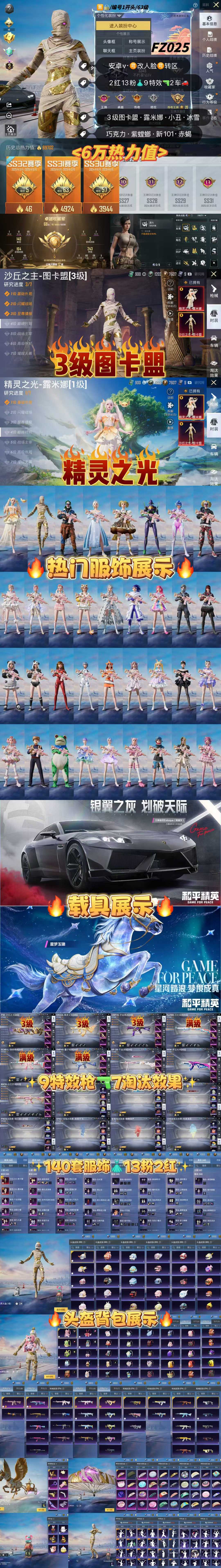 HPKG3258931和平精英账号详情图2 HPKG3258931和平精英账号详情图2