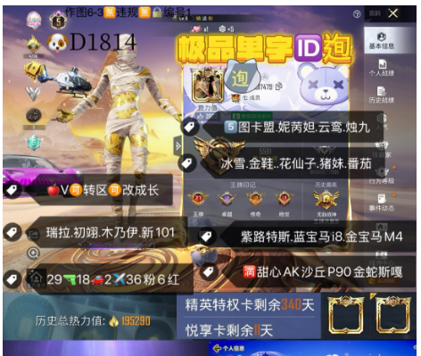 和平精英账号苹果微信极品单字ID迿    ‼ 【D1814】 苹果V可改成长 2战神 带王者金铲铲圆梦之星 5级图卡盟 妮苪妲 云鸾 烛九 瑞拉 初翊 木乃伊 新101 冰雪 金鞋 创造师 花仙子 猪妹 番茄 