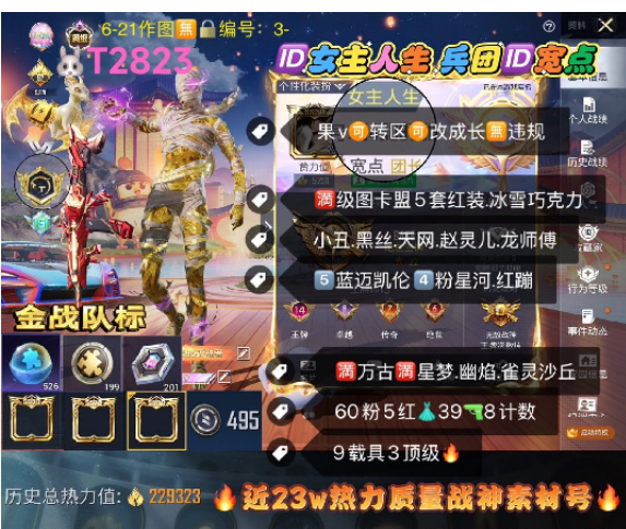 和平精英账号苹果微信四字ID女主人生 兵团ID宽点 【T2828】  ‼ 苹果V 成长可改 3框满天赋 满图卡盟 5套红装 随意切换 冰雪 巧克力 新101 小丑 赵灵儿 黑丝 天网 都市 龙师傅 金鞋赤蝎 5